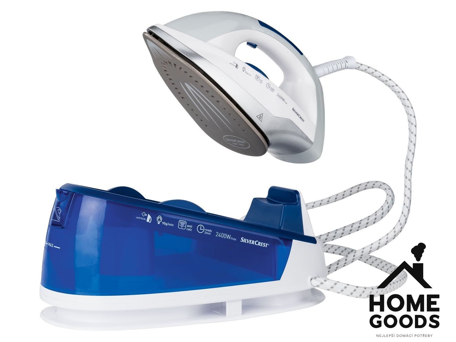 SILVERCREST® Žehlička s parní stanicí SDBS 2400 A1