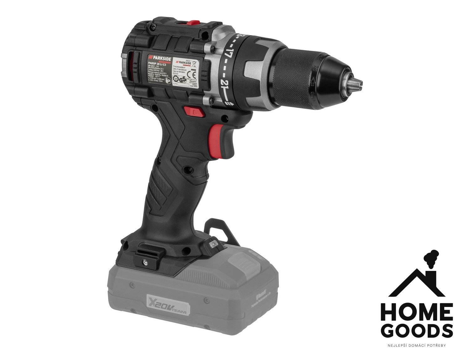 PARKSIDE PERFORMANCE® Aku vrtací šroubovák PABSP 20-Li C4– bez akumulátoru a nabíječky - Obrázek 5